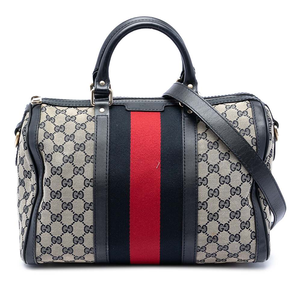 Gucci Vintage Web Boston Bag Gg Canvas #316937G11B